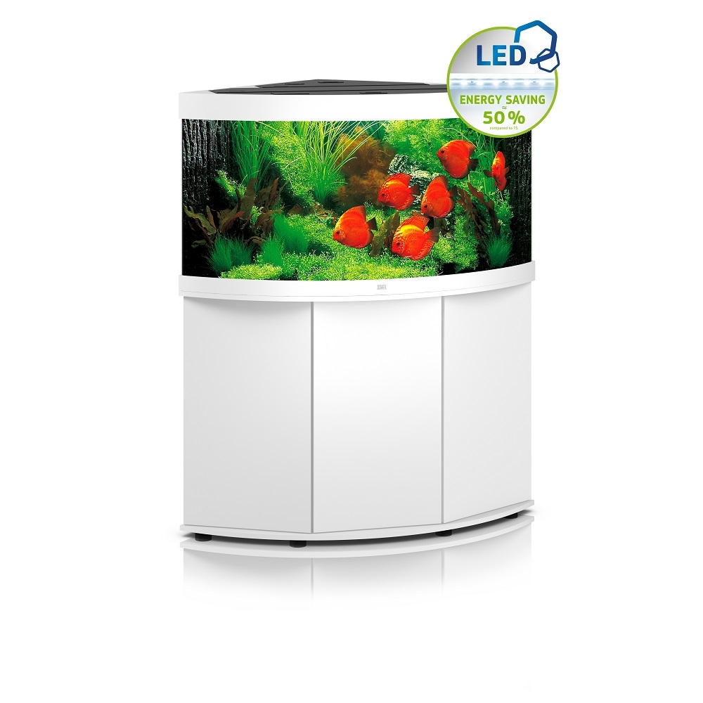 Ensemble aquarium led et meuble Trigon 350 Juwel blanc