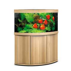 Aquarium avec meuble LED Trigon 350 en bois - H.80 cm