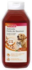 Huile de saumon, aliment complémentaire pour chien et chat - 940 ml