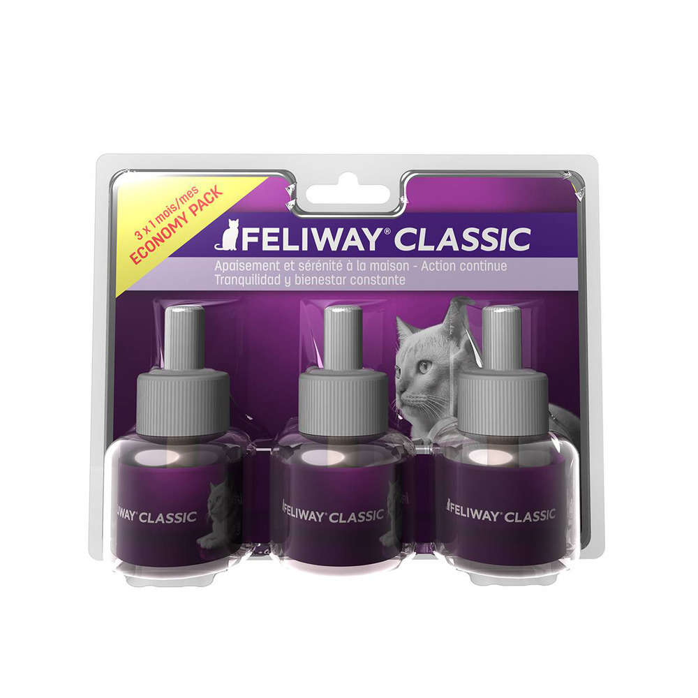 Produit apaisant Feliway pour chat : recharge diffuseur 3x48ml