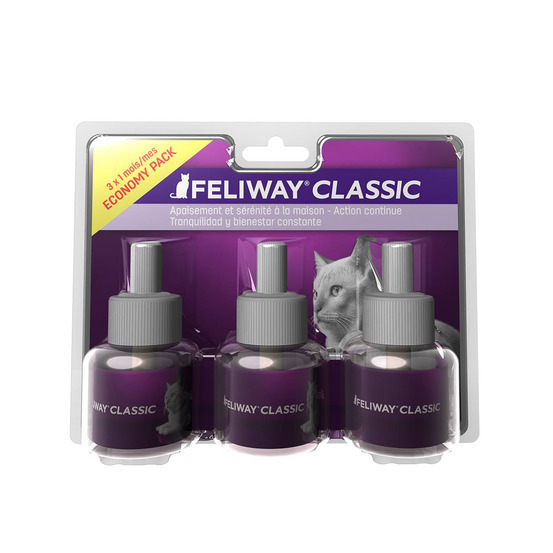 Produit apaisant Feliway pour chat : recharge diffuseur 3x48ml