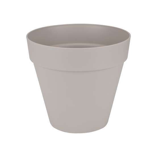 Pot Loft Rond, gris chaud D29 x H. 26,2 cm