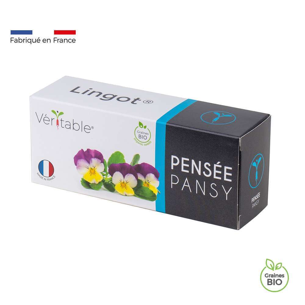 Recharge lingot® de pensées tricolore bio - pour potager Véritable®