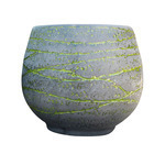 Pot Bahia en terre cuite émaillée, coloris terre de lave (vert) D35 cm
