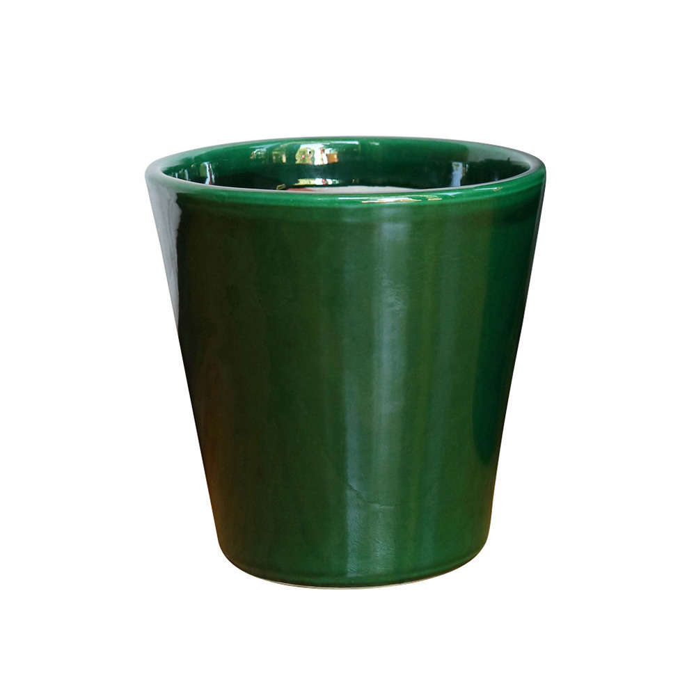 Pot Sydney en terre cuite émaillée, coloris jade D37 cm