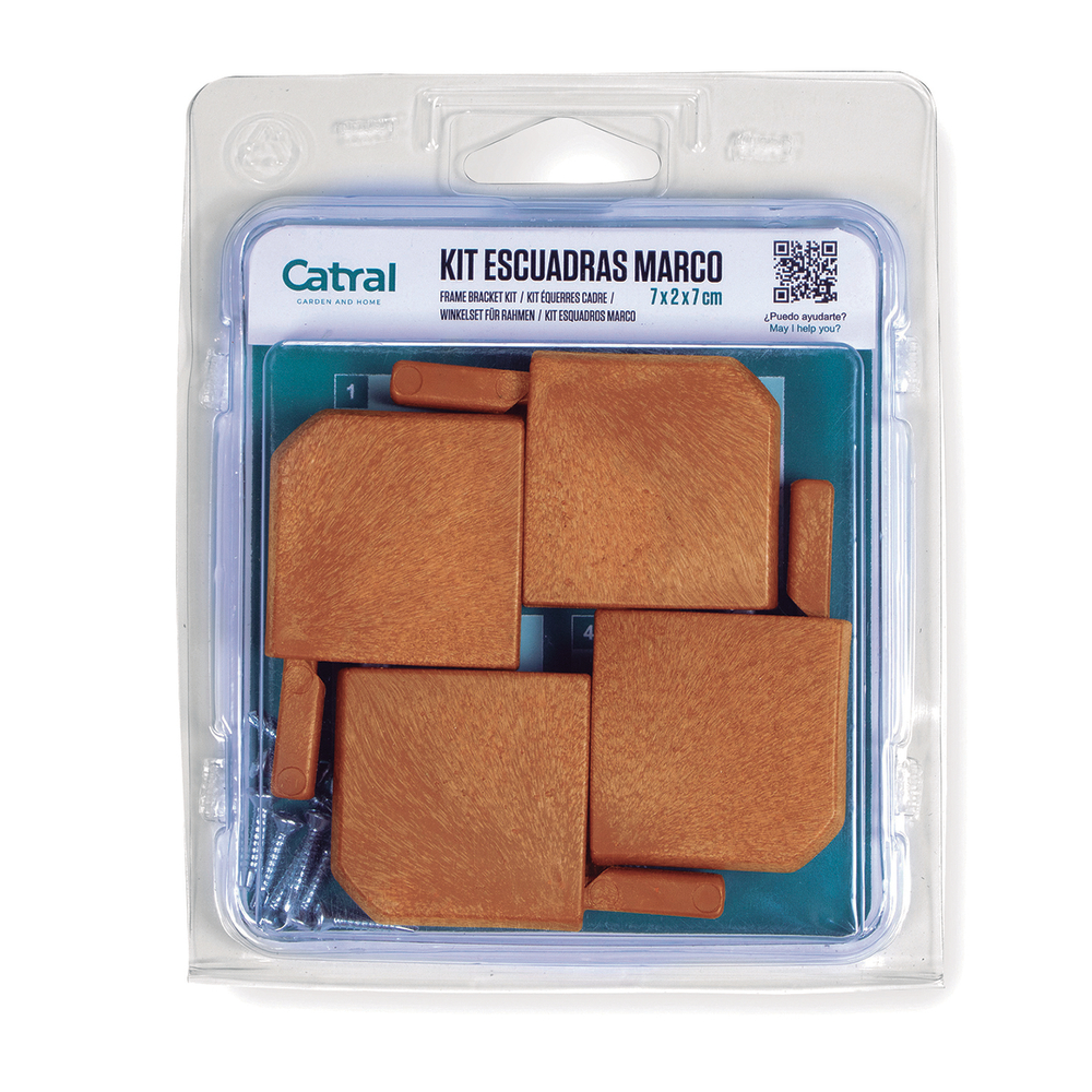 Kit équerre, marron: Pour profils d'encadrement pour treillage LOP