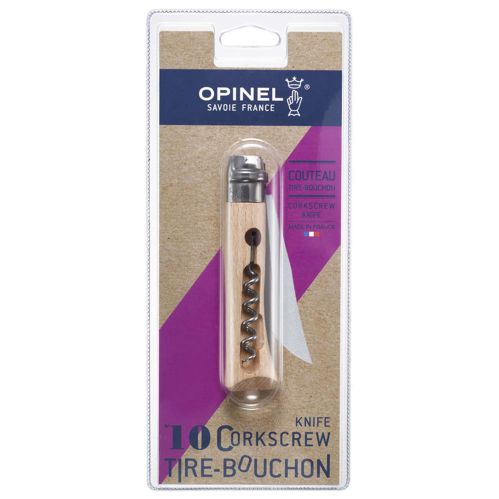 Couteau tire-bouchon n°10 multiusage avec lame en acier
