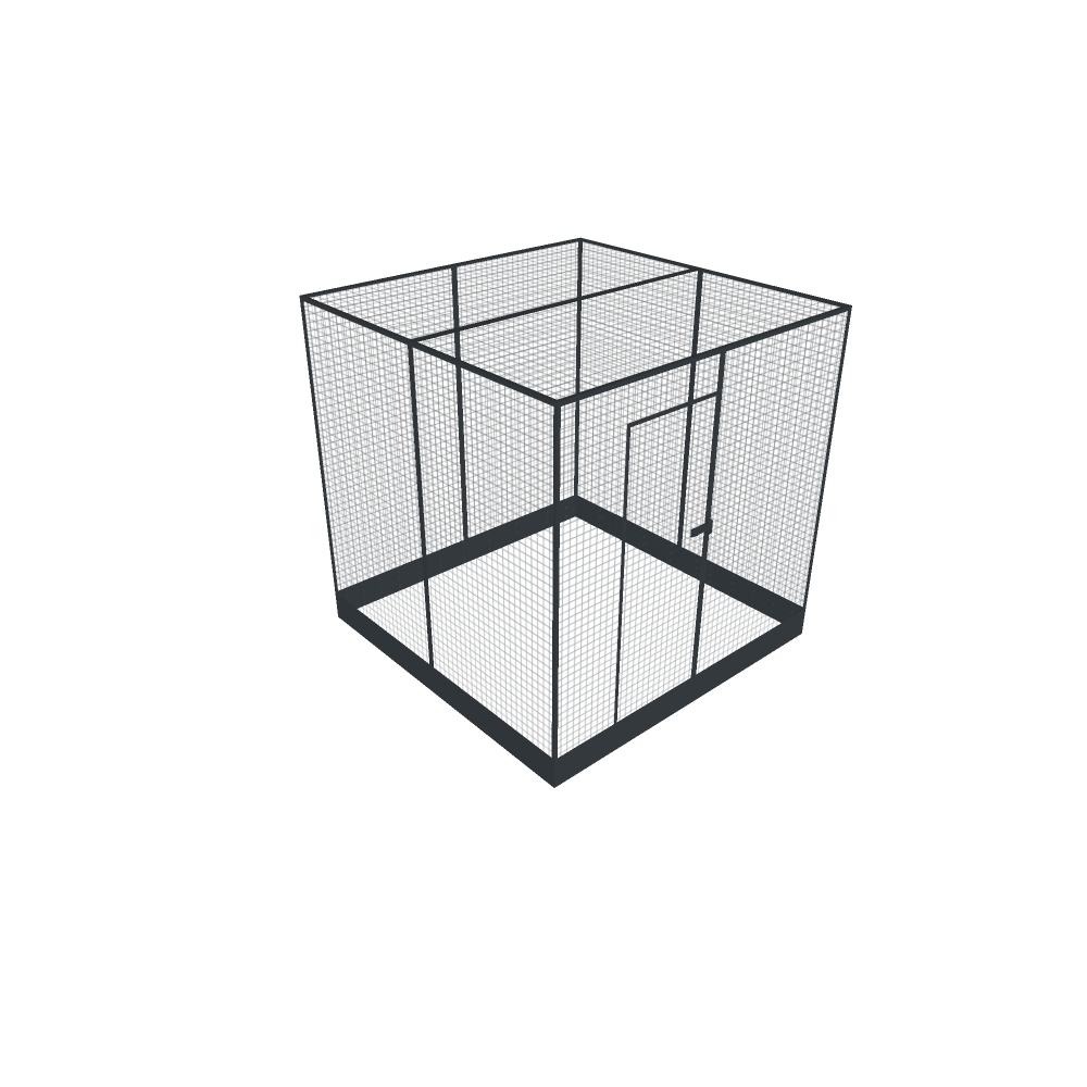 Volière intérieur Volo 12X25 dimensions 300x200x200cm