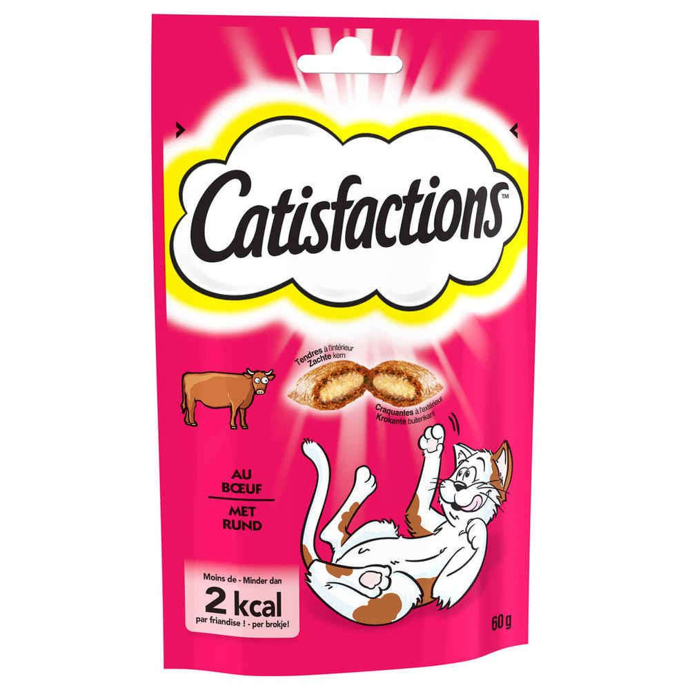 Friandises pour chat Catisfactions au Boeuf 60 gr