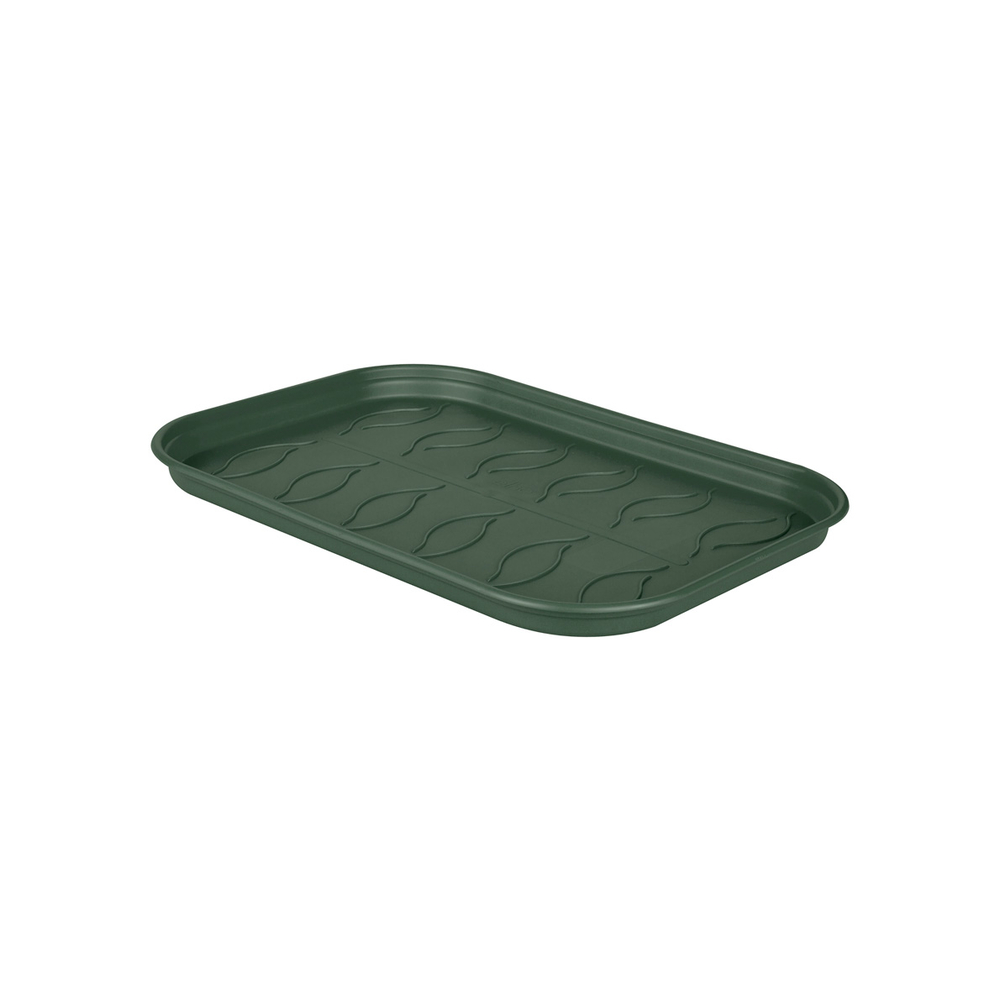 Plateau soucoupe Green Basics vert L. 24 cm