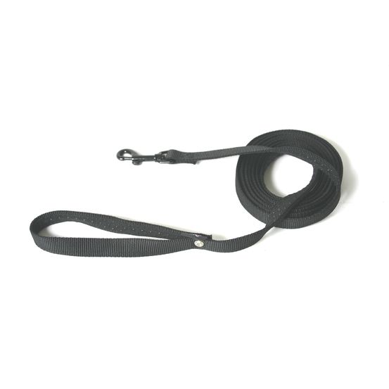 Longe pour chien nylon 3m Noir
