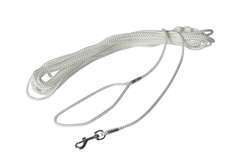 Longe cordeau pour chien nylon 15m Blanc