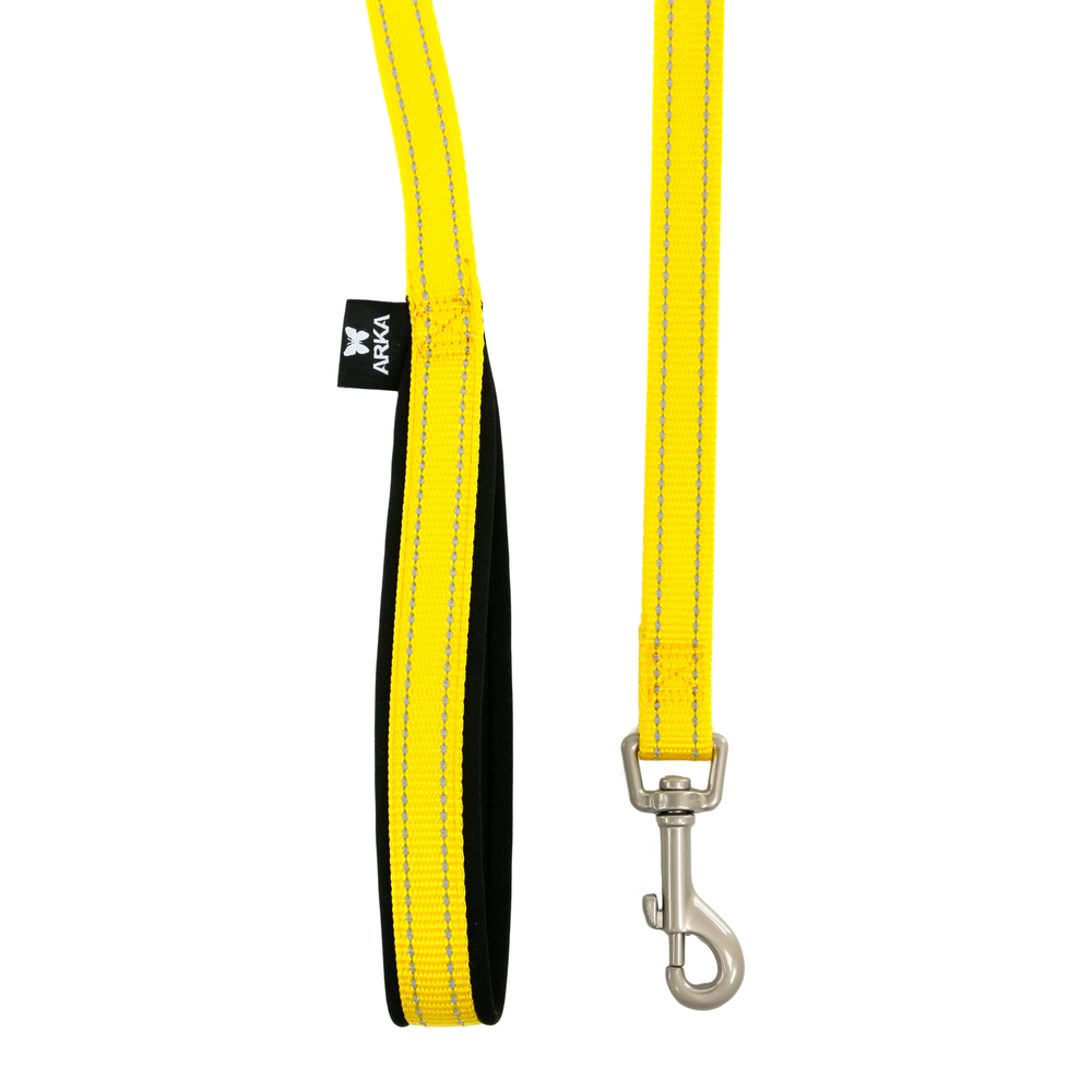 Laisse pour chien Neo+ jaune 25mm-100cm
