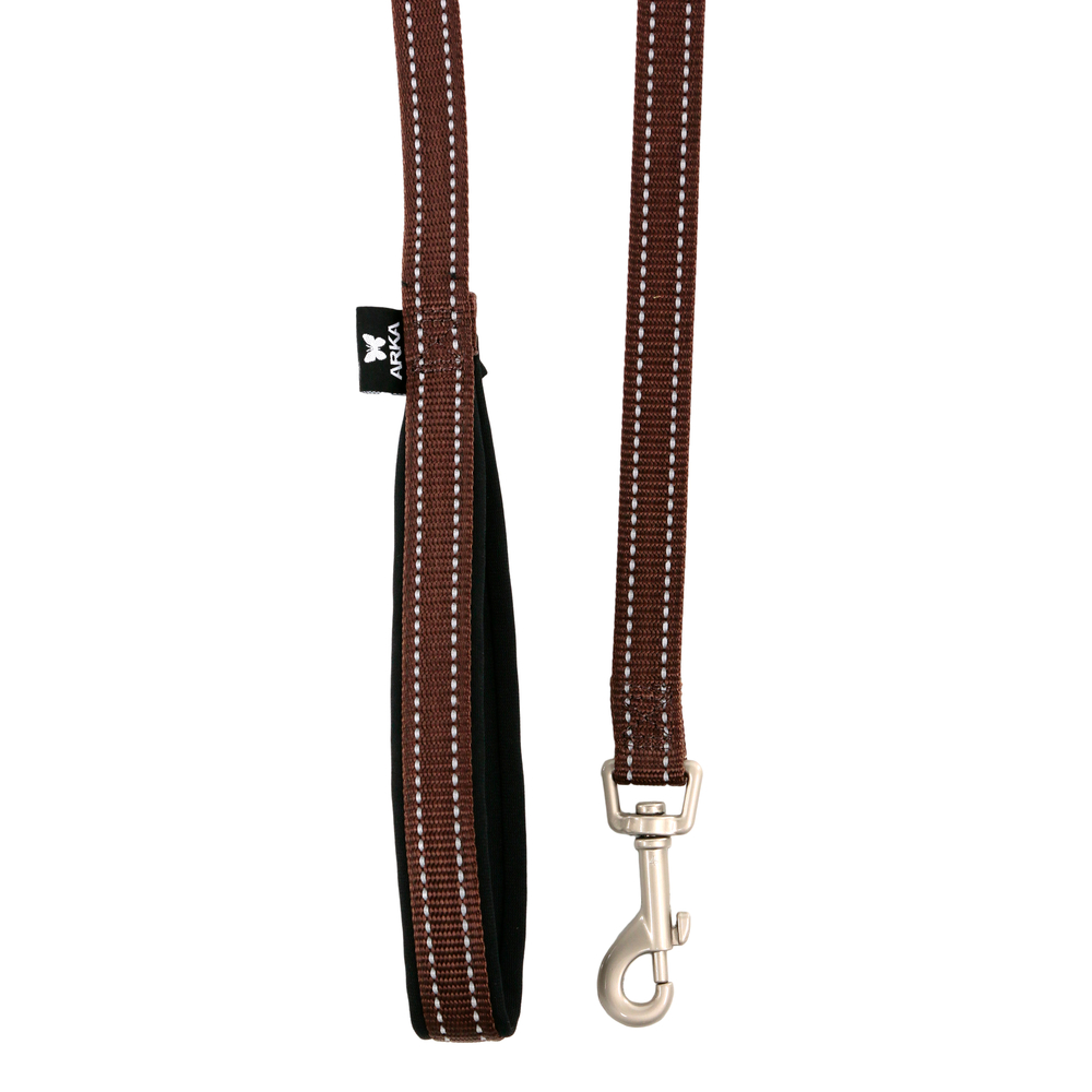 Laisse pour chien Neo+ marron 25mm-100cm