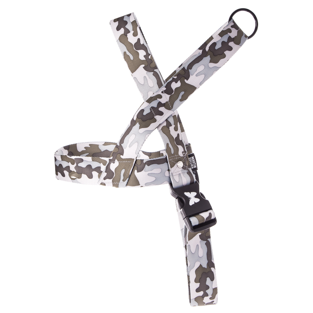 Harnais pour chien Norvégien Camouflage 40-90/110 Gris