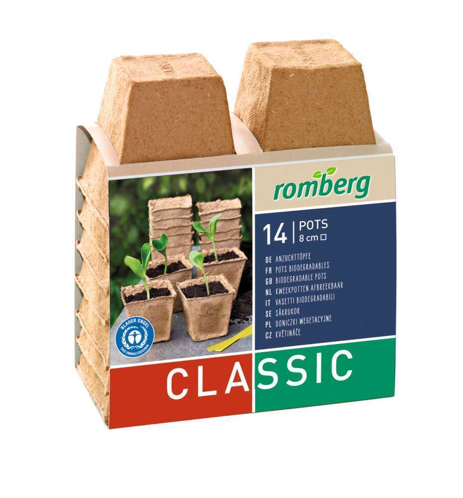 14 GODETS BIO CARRES 8CM-(695855)