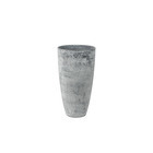 Vase Nova en plastique gris béton - 29x50 cm