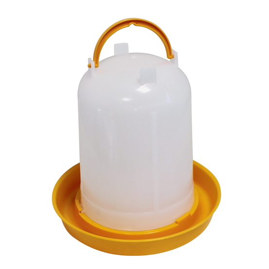 Abreuvoir pour volailles à baïonnette 1,5 litres, orange