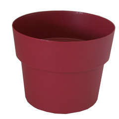 Pot rond CocoriPot, coloris pivoine D17 x H. 12 cm