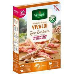 Graines de haricot nain à Ecosser Vivaldi (type Borlotto) en boite
