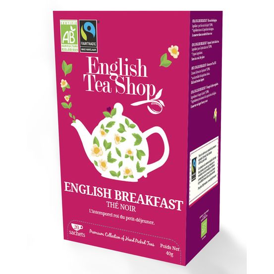 Thé noir bio 'English Breakfast' - 20 sachets