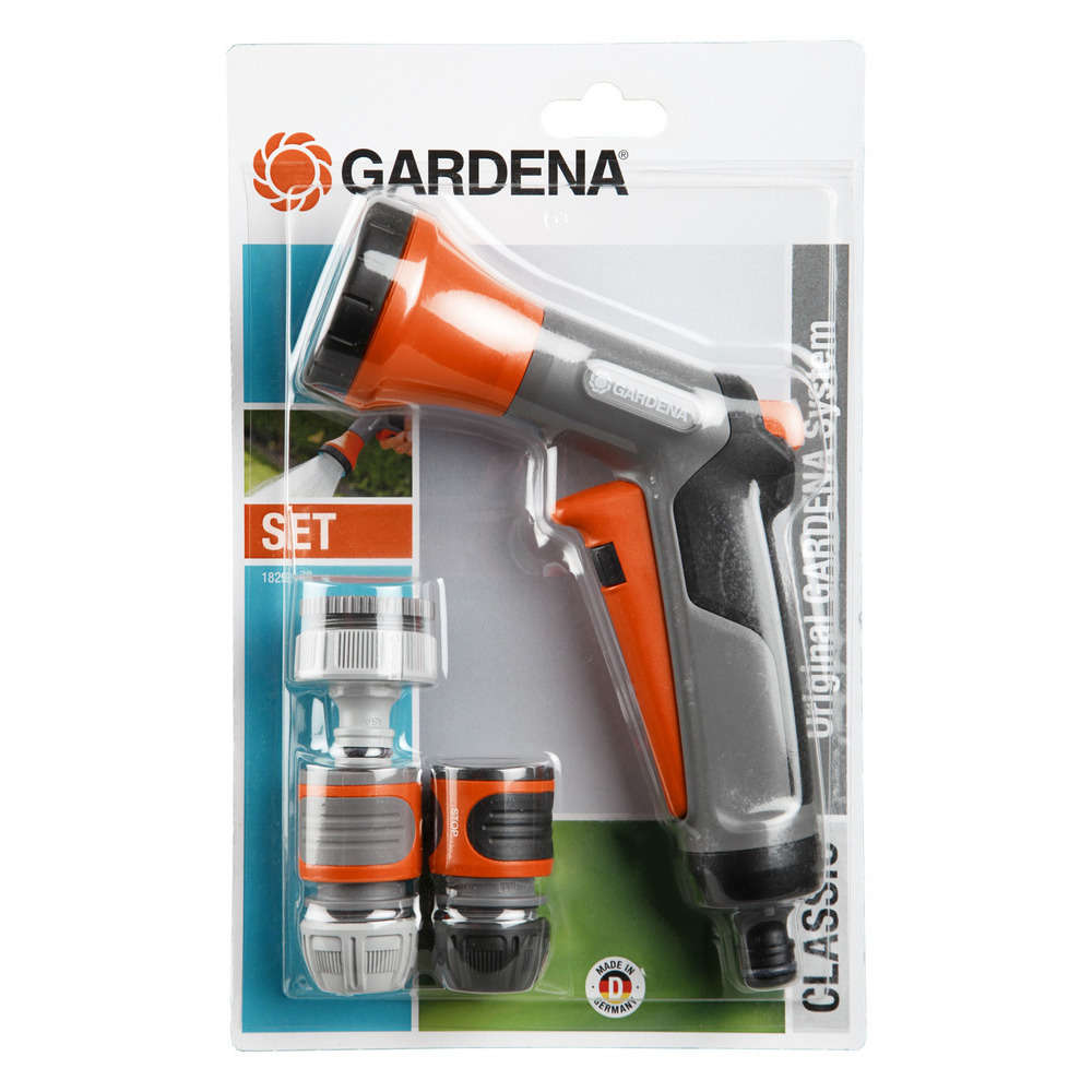 Présentoir pistolet d'arrosage Classic avec raccords