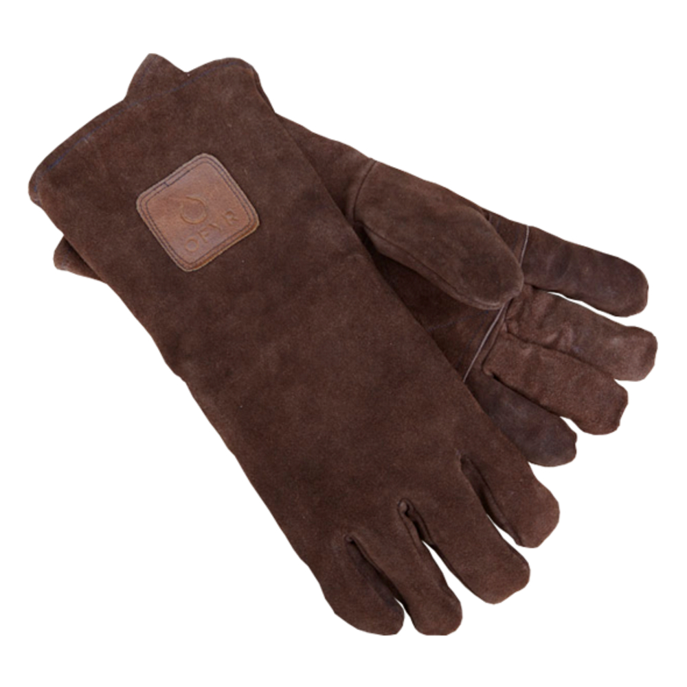 Gants thermorésistants en daim marron