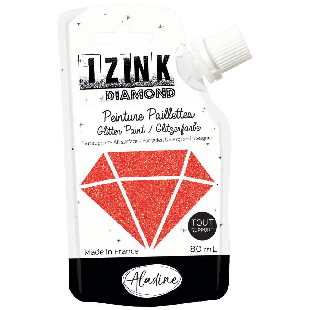 Peinture Izink Diamond, 80ml - Rouge