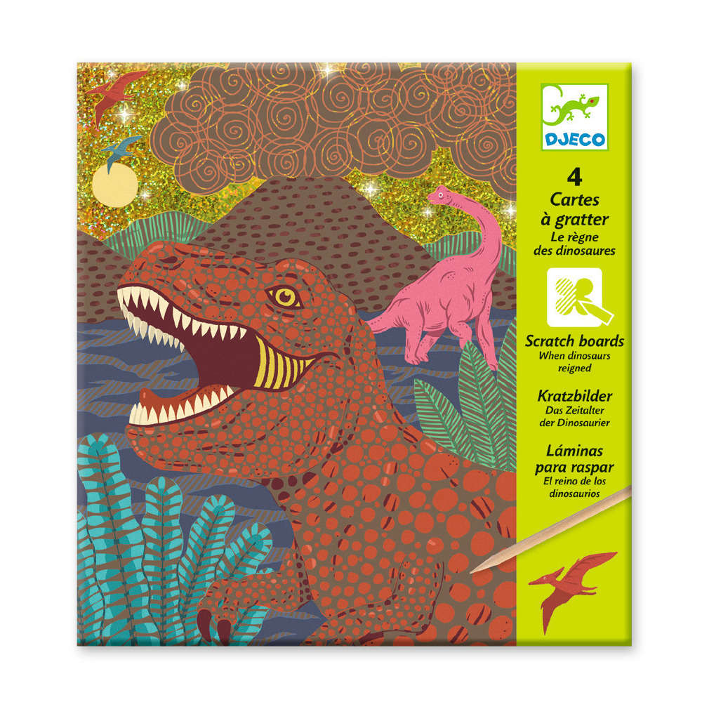 Activité 'Cartes à gratter' - Le règne des dinosaures