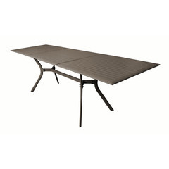 Table repas SEVILLE 100% alu extensible 180/240 TAUPE