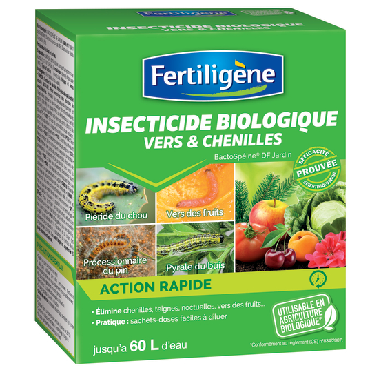 Insecticide bio 'Fertiligène', contre insectes/vers/chenilles : 30g