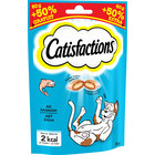 Friandises pour chat Catisfactions, au saumon: 60 gr+50%