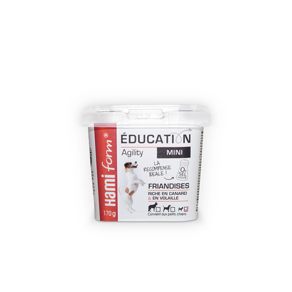 Friandises pour petit chien canard & volaille Education Agility 170gr