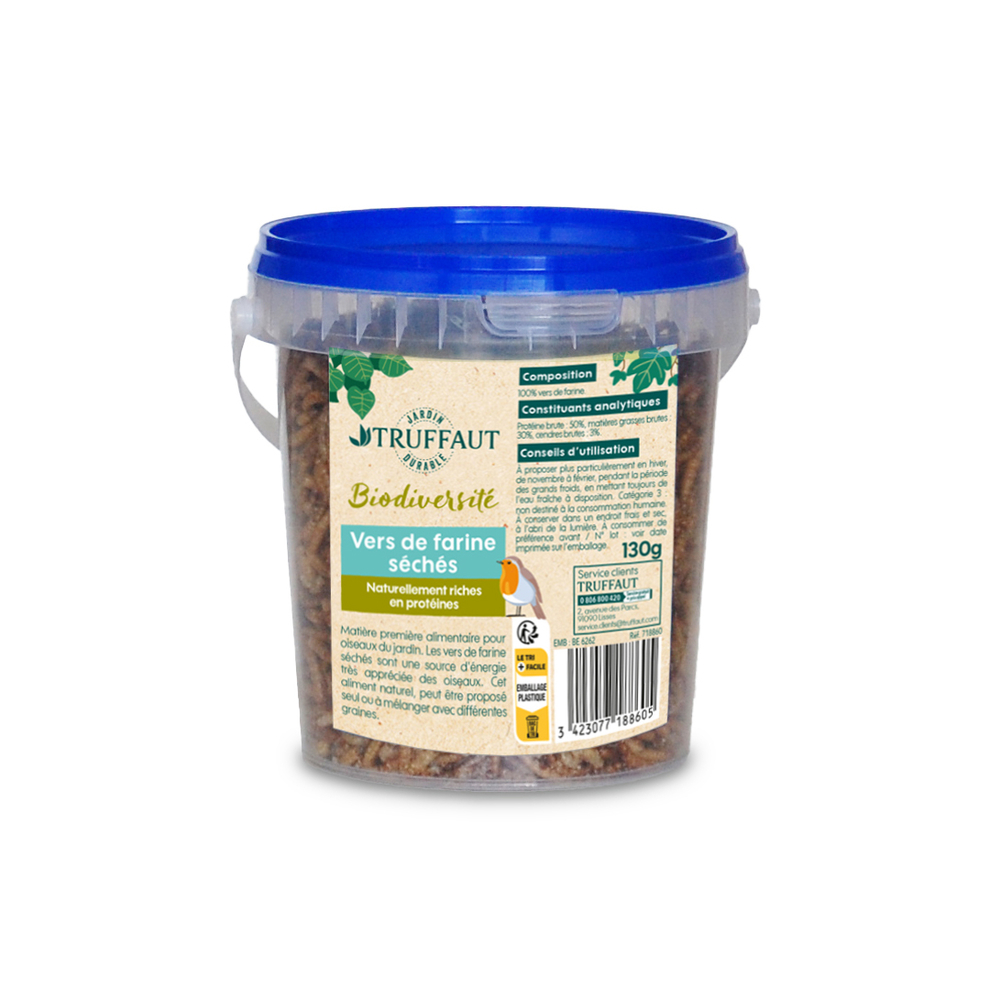 Vers de farine sÃ©chÃ©s Paradisio: 130g