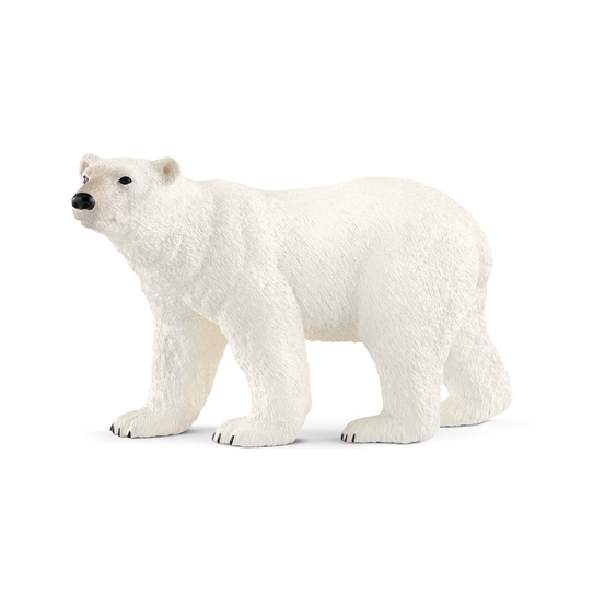 Figurine ours polaire en plastique - 12,2x5,7x7,2 cm