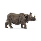 Figurine rhinocéros indien en plastique - 13,9x4,4x6,7 cm