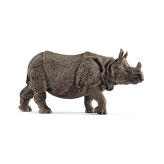Figurine rhinocéros indien en plastique - 13,9x4,4x6,7 cm