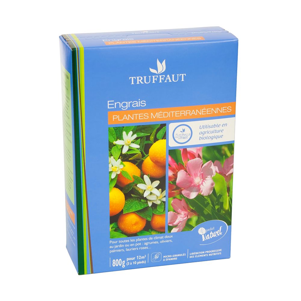 Engrais Spécial Agrumes Et Plantes Méditerranéennes Fertiligène - 650g, 100% Naturel, Action 3 Mois