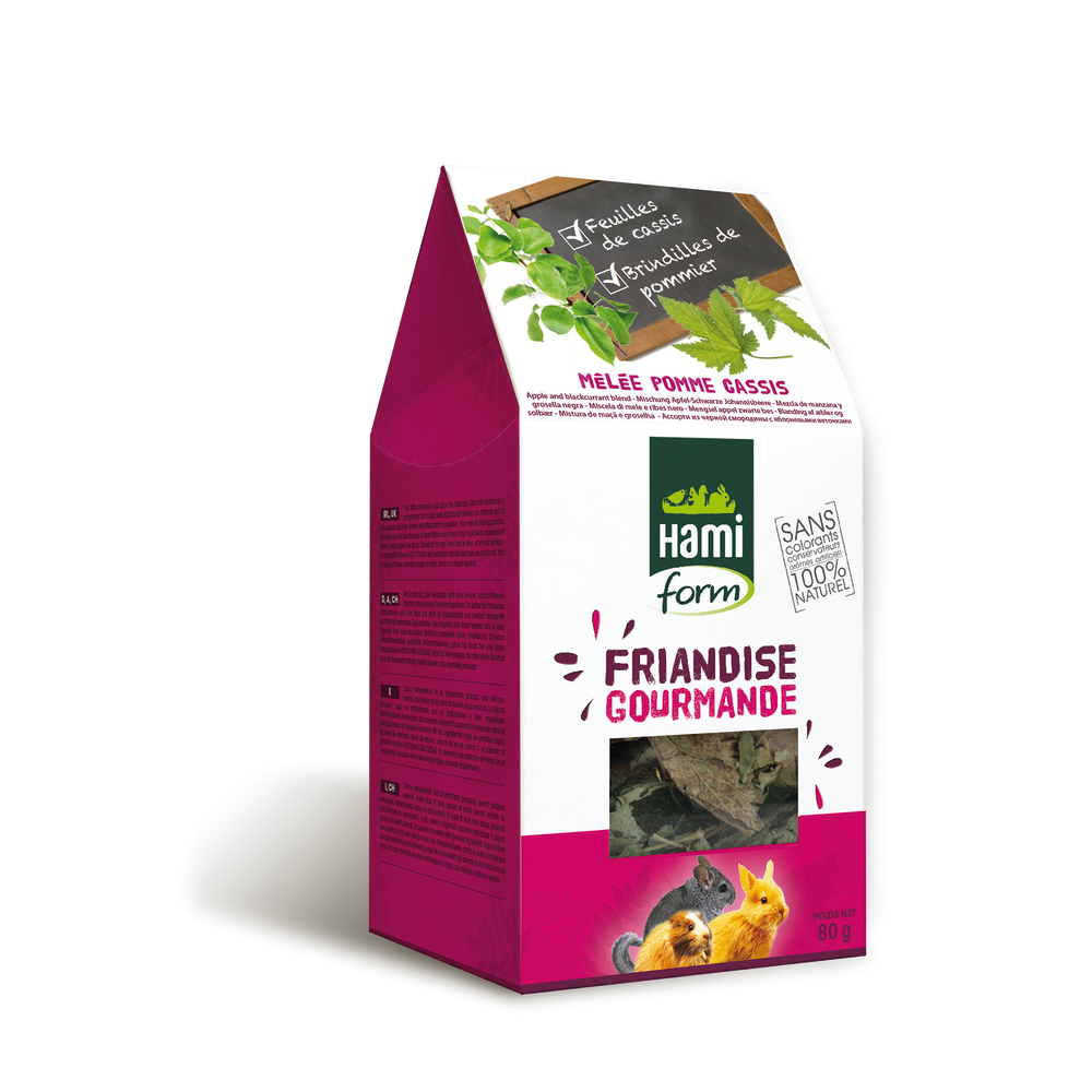 Friandises Gourmandes Mélée de pommes cassis 80 gr
