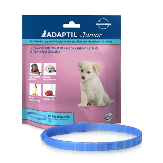 Collier Adaptil Junior, pour chiots: taille ajustable (46,5 cm)