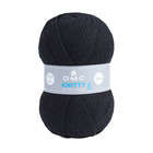 Pelote à tricoter Knitty 6 en acrylique coloris noir 965 - 137 m