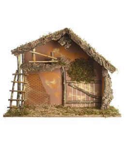 Crèche marron - 79x40x62cm