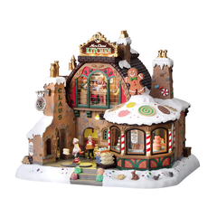 Cuisine Mère Noël illuminé "Mrs. Claus' Kitchen" + adaptateur 4,5V