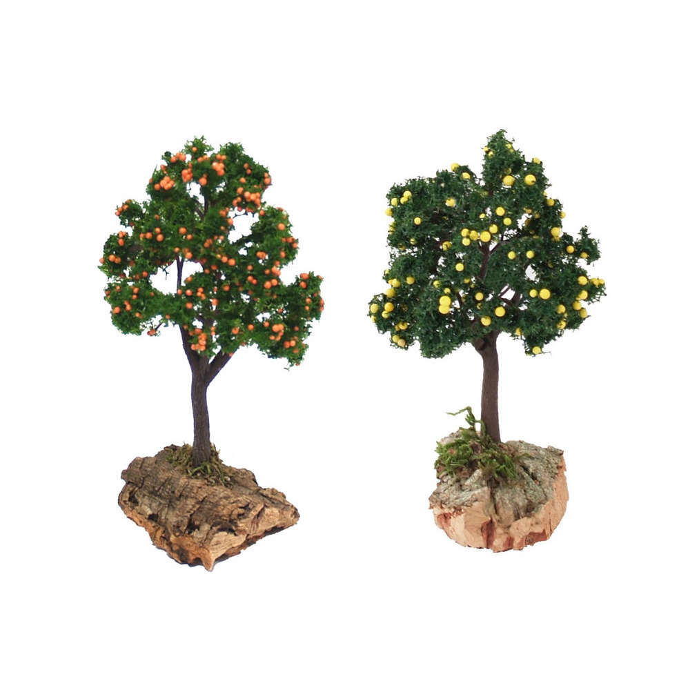 Décoration paysage: Arbres avec fruits 2 Models Assortis