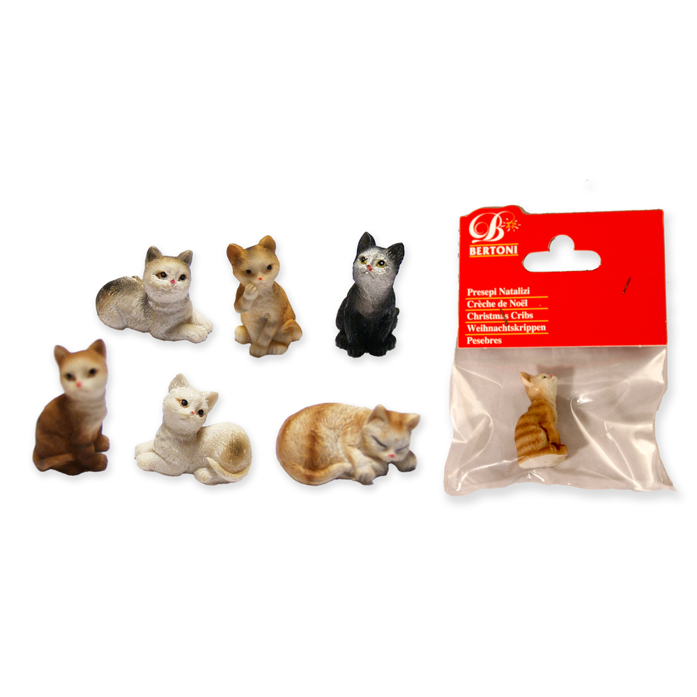 Figurine : Sachet 1 chat - 6 Modèles Assortis