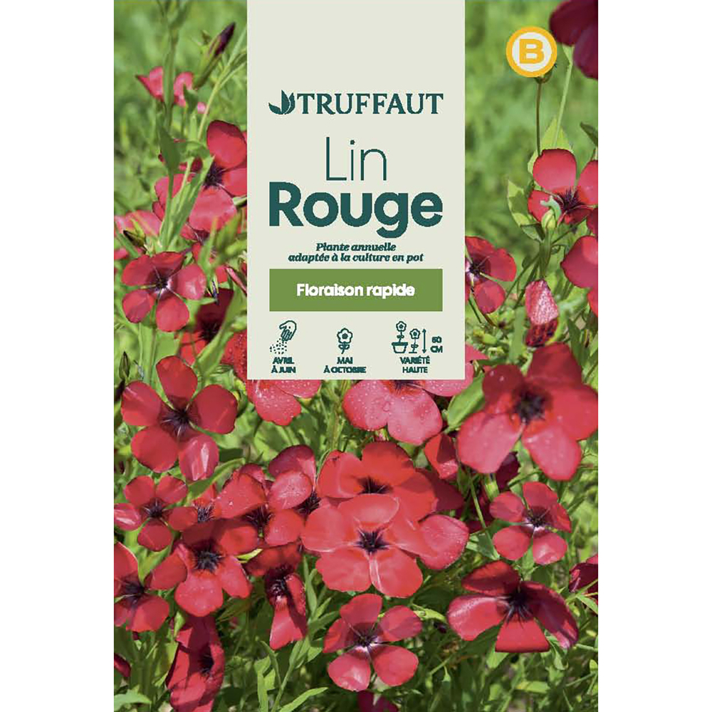 LIN FLEUR ROUGE TRUF-(726099)