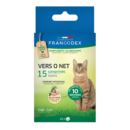 Vers O Net, pour chaton et chat: 15 comprimés