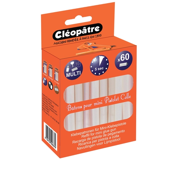 Boite de 60 cléostick colle universelle pour mini pistolet