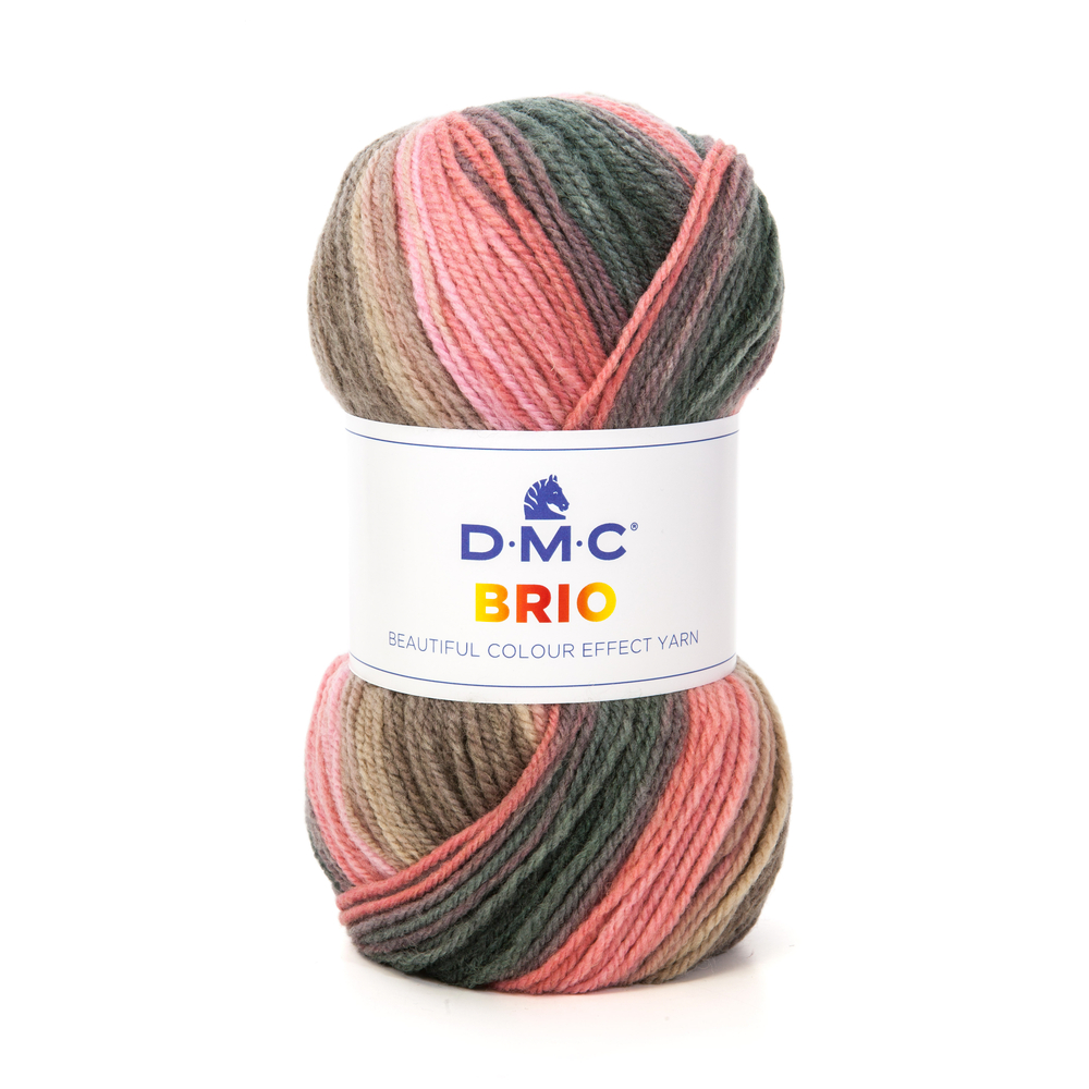 Pelote DMC Brio en laine et acrylique coloris mixte 404 - 345 m