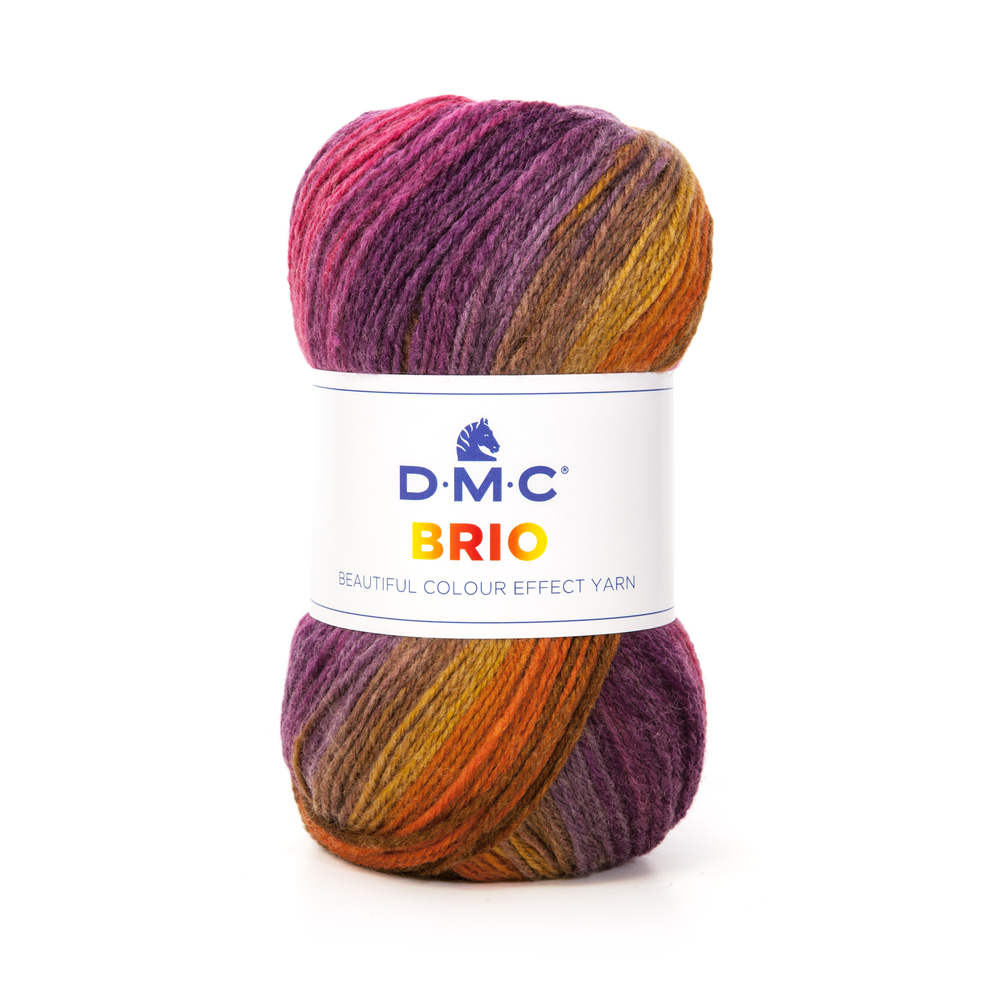Pelote DMC Brio en laine et acrylique coloris mixte 405 - 345 m